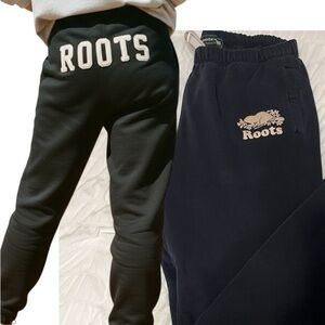 Roots Black Kids Sweatpants